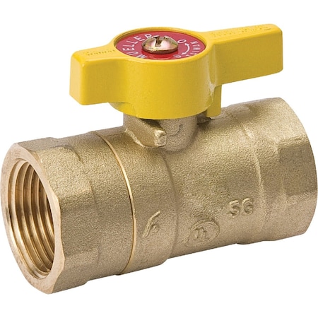 Proline Series ProLine 3/4'' FIP x 3/4'' FIP Brass Quarter Turn 2-Piece Body Gas Valve 110-224HN