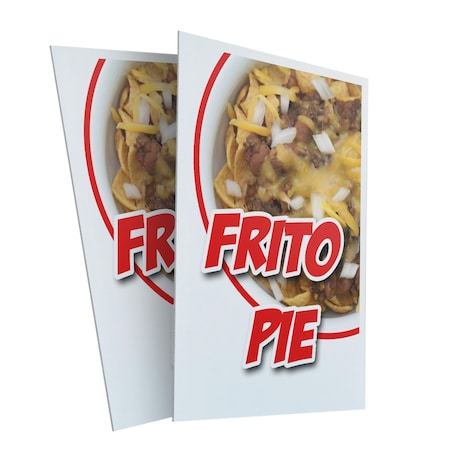 Signmission Frito Pie, Plastic Signs Only 24 Inch x 36 Inch, Corrugated Plastic, 2PK CSB-2436-2PACK-Frito Pie