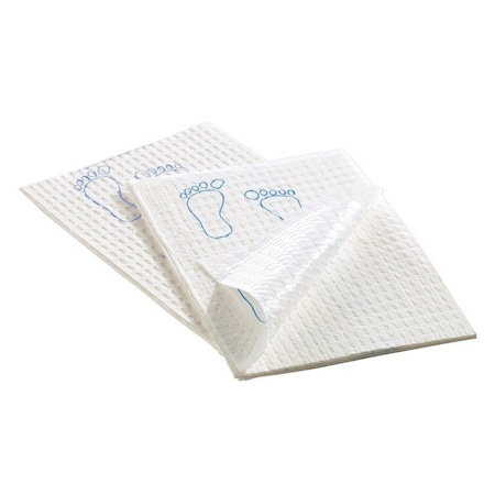 Medline Graham Medical Footprint Towels, Blue, 13.5"x18", 500PK GRM190