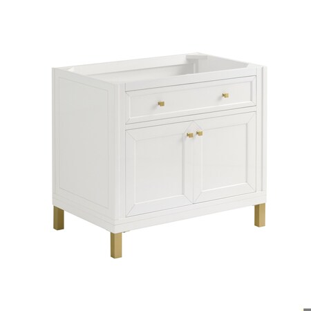 James Martin Vanities Chicago 36 in. Single Vanity, Glossy White 503-V36-GW