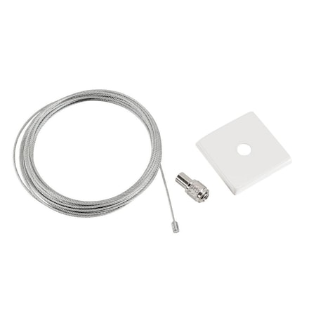 Keystone Canopy Cover Non-Feed Kit, Masonry Mount | 2" Square| White KT-LALED-2SC-3-NF-KIT