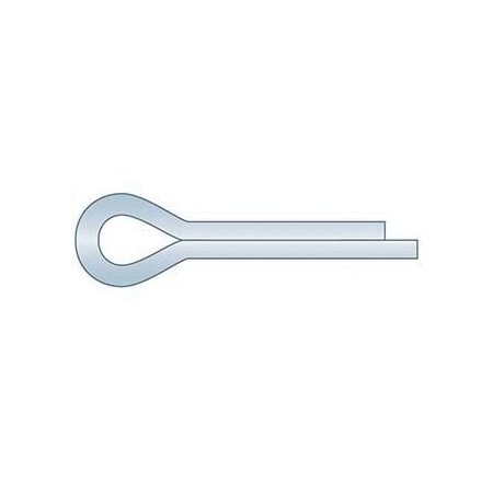 Huyett DIN 94 Cotter Pin, Zinc Plated Carbon Steel, 1.6 mm Dia x 22 mm Effective Length CPMZ-016-022