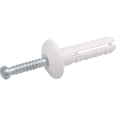 Hillman 1/4 in. D X 1 in. L Nylon Truss Head Truss Head Anchor, 100PK 370549