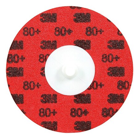 3M Quick-Change Disc, 80 Grit, 4 in, PK25 7100347314