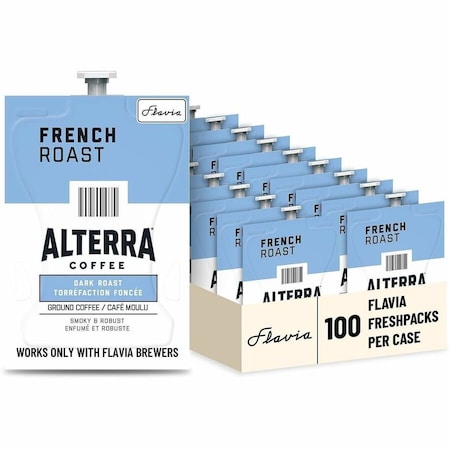 Flavia Coffee Flavia Pouches, French Roast, Pouch, 0.32 oz, 100 PK 48010