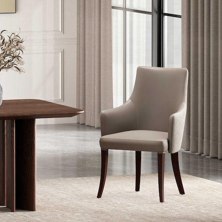 Manhattan Comfort Connie Dining Armchair in Taupe DC095AR-TP