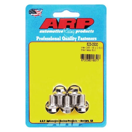 Arp 623-0500 0.37-16 x 0.5 in. Stainless Steel 6 Point Bolt Kit - Set of 5, 5PK ARP623-0500