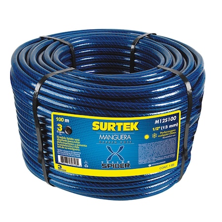 Surtek Spider garden hose 1in 50m reel M1S50
