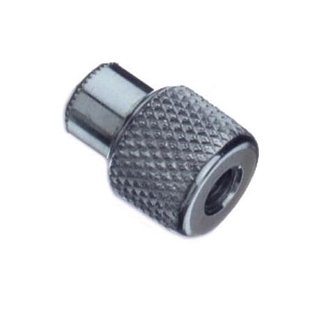 Southco Captive Nut, 6-32 Thread, Thru Hole, Steel Ferrule, Aluminum Knob, Bright N7-62-10