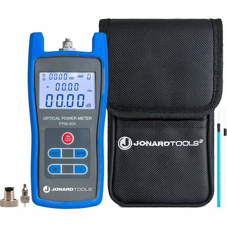 Jonard Tools Fiber Optic Power Meter, LCD Display FPM-50A