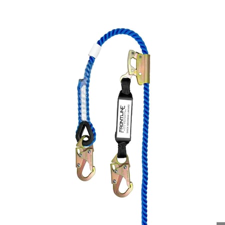 Frontline American Style Vertical Lifeline with 3' SAL and Manual Rope Grab 50' VLP50R3L-AM