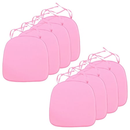 Leisuremod Modern Dining Chair Cushion Pads, Pink, 8PK CAC16LPK8