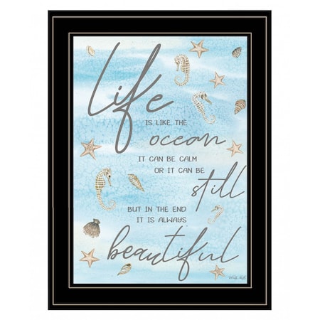 Homeroots Life is Like 3 Black Framed Print Wall Art 407600