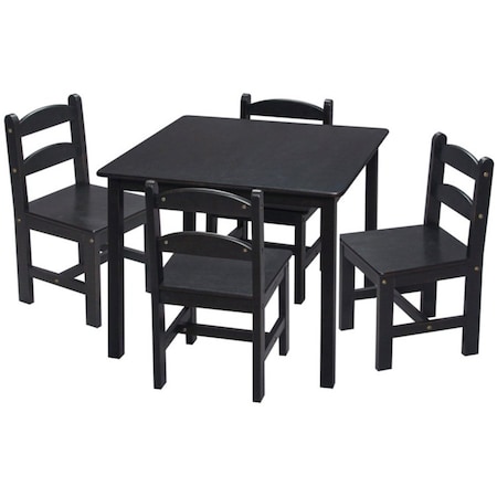 Giftmark Espresso Square table with 4 Chairs 3008E