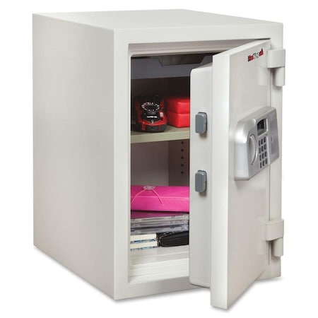 Fireking Fireproof Safe, 1 Hour, 1 Tray, 1 Shelf KF1509-1WHE