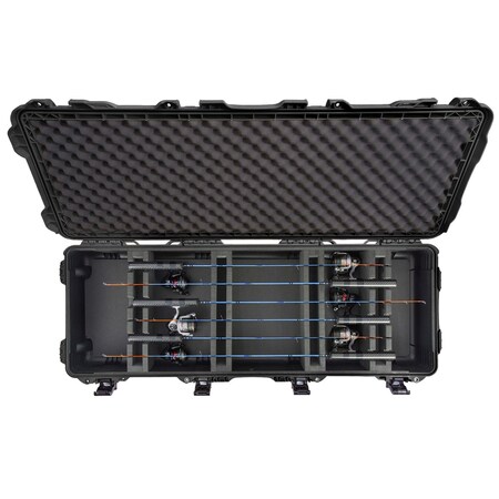 Nanuk 990 Case for Ice Fishing Rods w/ Foam - Black 990S-081BK-0A0-C0666