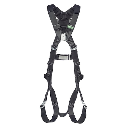 Msa Safety V-FORM Fall Protection Harnesses, Standard (M/L), 400 lb, Quick-Connect Chest/ Tongue Leg Straps 10252220