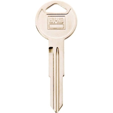 Hy-Ko Automotive Key Blank, Brass, Nickel, For: Honda Vehicle Locks 11010HD104