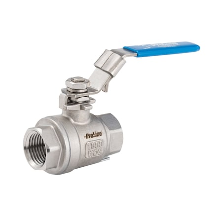 Proline Series Stainless Steel 1/2-in FIP Ball Valve with Locking Handle Series 7690SST 107-713SS
