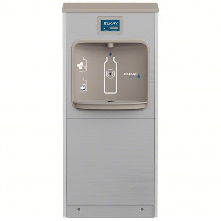 Elkay Bottle Filler, 48"Hx15"Wx21.5"D, Gry DSSBF8SP