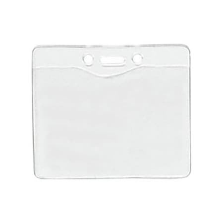 Brady BADGE HOLDER, BADGE HOLDER, GOVERNMENT/MILITARY CLEAR VINYL BADGE HOLDER W/SLOT/CHAIN HOLES 1815-1200