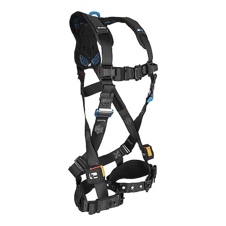 Falltech FT-One Full Body Harness, XS, Cam Chest/ Tongue Leg Straps, Back D-Ring 8129XS