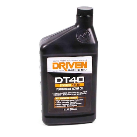Driven Racing Oil 2406 DT40 Synthetic Oil - 1 qt. Bottle JGP02406