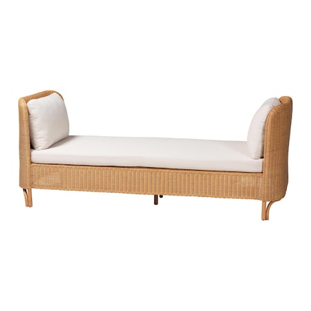 Bali & Pari Diva Bohemian Light Honey Rattan Daybed 249-13770-ZORO