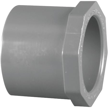 Charlotte Pipe And Foundry 1'' Spigot x 3/4'' Slip Schedule 80 PVC Bushing PVC 08107 1600HA