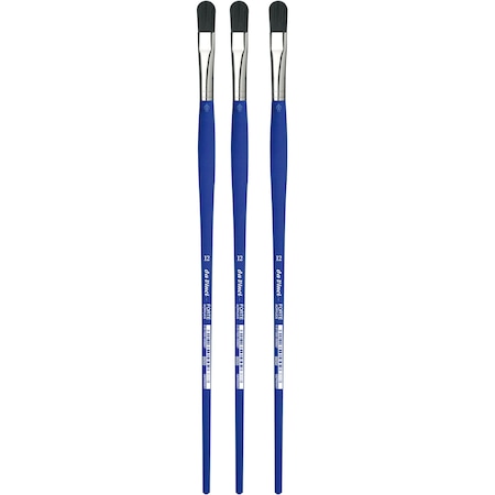 Da Vinci FORTE-Acrylics Student Brush, Synthetic, Acrylic & Oil, Filbert, Series 8650, Size 12, 3PK VA-8650_12