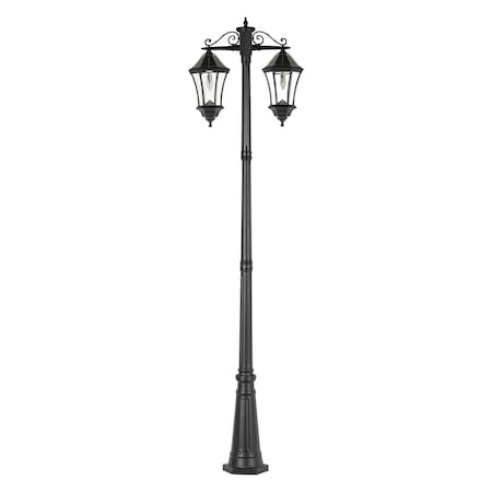 Gama Sonic Victorian Morph Solar Lamp Post with Double Downward Lights 94BM500D2