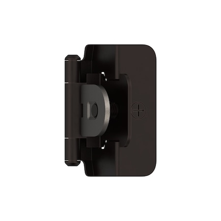 Amerock 1/2in 13 mm Overlay Double Demountable Oil-Rubbed Bronze Hinge - 1 Pair BPR8704ORB