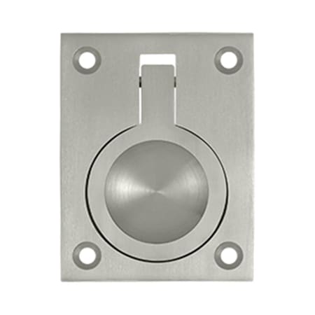 Patioplus 2.5 x 1.87 in. Flush Ring Pull, Satin Nickel - Solid PA2667134