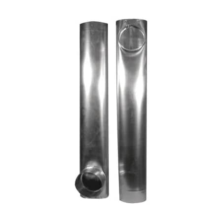 Deflecto Skinny 27"-48" Duct Telescoping Aluminum Vent DAF2