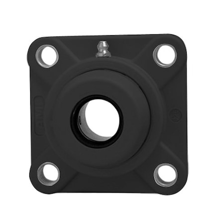 Ami Bearings SINGLE ROW BALL BEARING - 3/4in NARROW SET SCREW BLACK 4-BOLT FLANGE OPN COV BS BFPL4-12CB