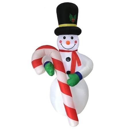Santas Forest Santas Forest 90343 Christmas Inflatable Snowman/Candy Cane 90343