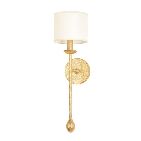 Troy Lighting Osmond 1 Light Wall Sconce 6 In. Vintage Gold Leaf B9721-VGL