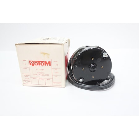 Rotom HUBLESS ENCLOSED MOTOR 11HP 1550RPM 120V-AC R1-R119