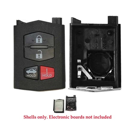 Aks Keys 2009 - 2012 Mazda Remote Shell 4B RS-MAZDA-16