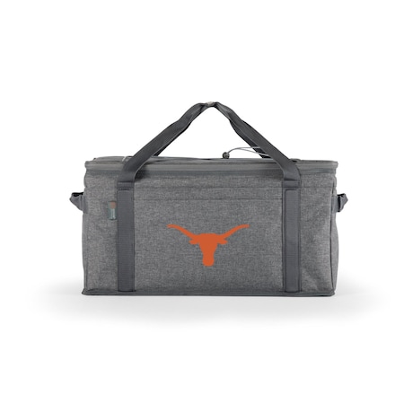 Picnic Time Family Of Brands NCAA Texas Longhorns 64 Can Collapsible Cooler, Large Insulated Soft Cooler Bag 716-00-105-194-1