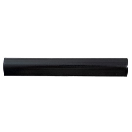 Apollo Tile Black 1.25 in x 7.9 in Ceramic Matte, Glossy Pencil Bullnose Tile Trim 0.67 sqft/case, 10PK SILIDAKIPEN