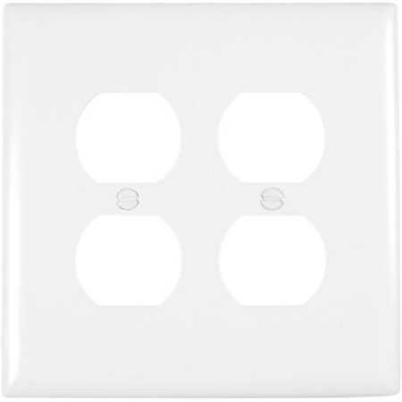 Nextgen TPJ82WCC10 Duplex Wall Plate, 2 Gang, White NE831125