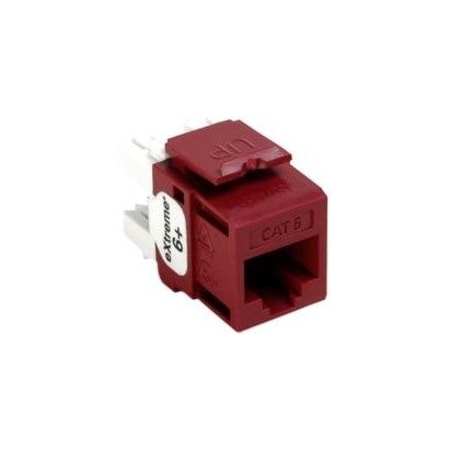 Leviton 1-Port Mod Jack 110 8W8P Utp, T568A/B Cat6 Quickport 61110-RR6