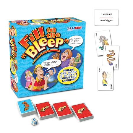 Talicor FILL IN THE BLEEP - Fun & Educational Game for Kids 4225
