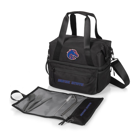Picnic Time Family Of Brands NCAA Boise State Broncos Tarana Lunch Bag Cooler with Utensils made from Recycled Material 515-01-179-704-0