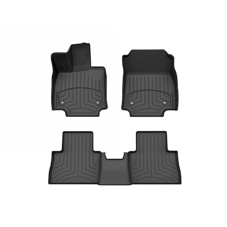 Weathertech Black, Front and Rear FloorLiner HP 441730-1-2IM