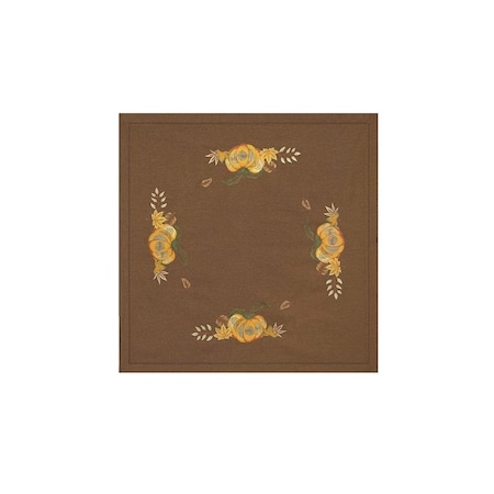 Doba-Bnt Pumpkin Patch 34 x 34 in. Topper - Nutmeg SA643712