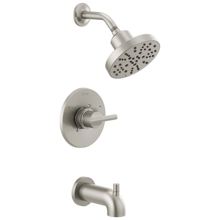 Delta Nicoli Monitor 14 Series H2Okinetic Tub And Shower In Stainless 144749-SS