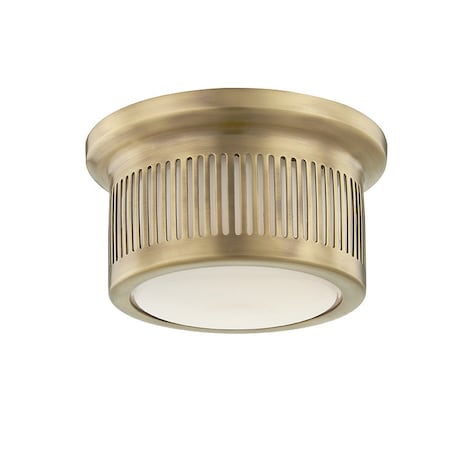 Hudson Valley Lighting Bangor 1 Light Flush Mount 6 In. Aged Brass 1440-AGB