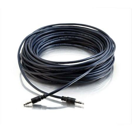 C2G 35FT 3.5MM STEREO AUDIO CABLE WITH LOW PROFILE CONNECTORS M/M - PLENUM CMP-RATED 40517